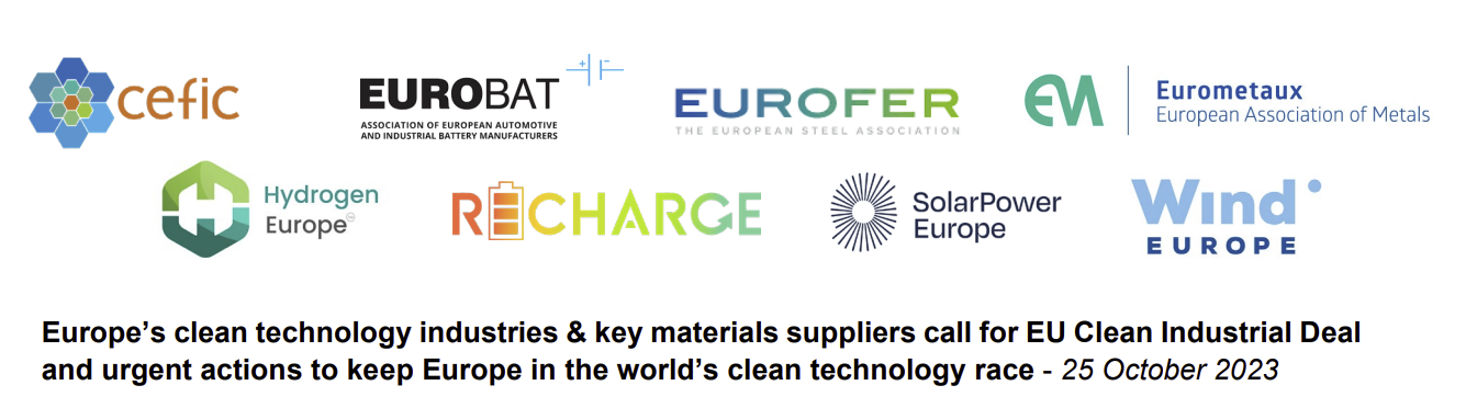 Eurometaux S Joint Letter For Eu Clean Industrial Deal And Urgent